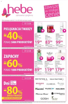 Pogląd gazetki "Gazetka" ze sklepu Hebe ważnej od 07.08.2025