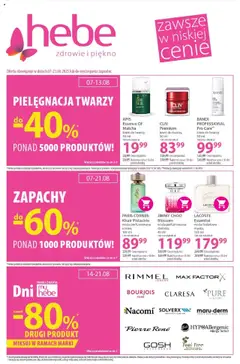 Pogląd gazetki "Gazetka" ze sklepu Hebe ważnej od 07.08.2025