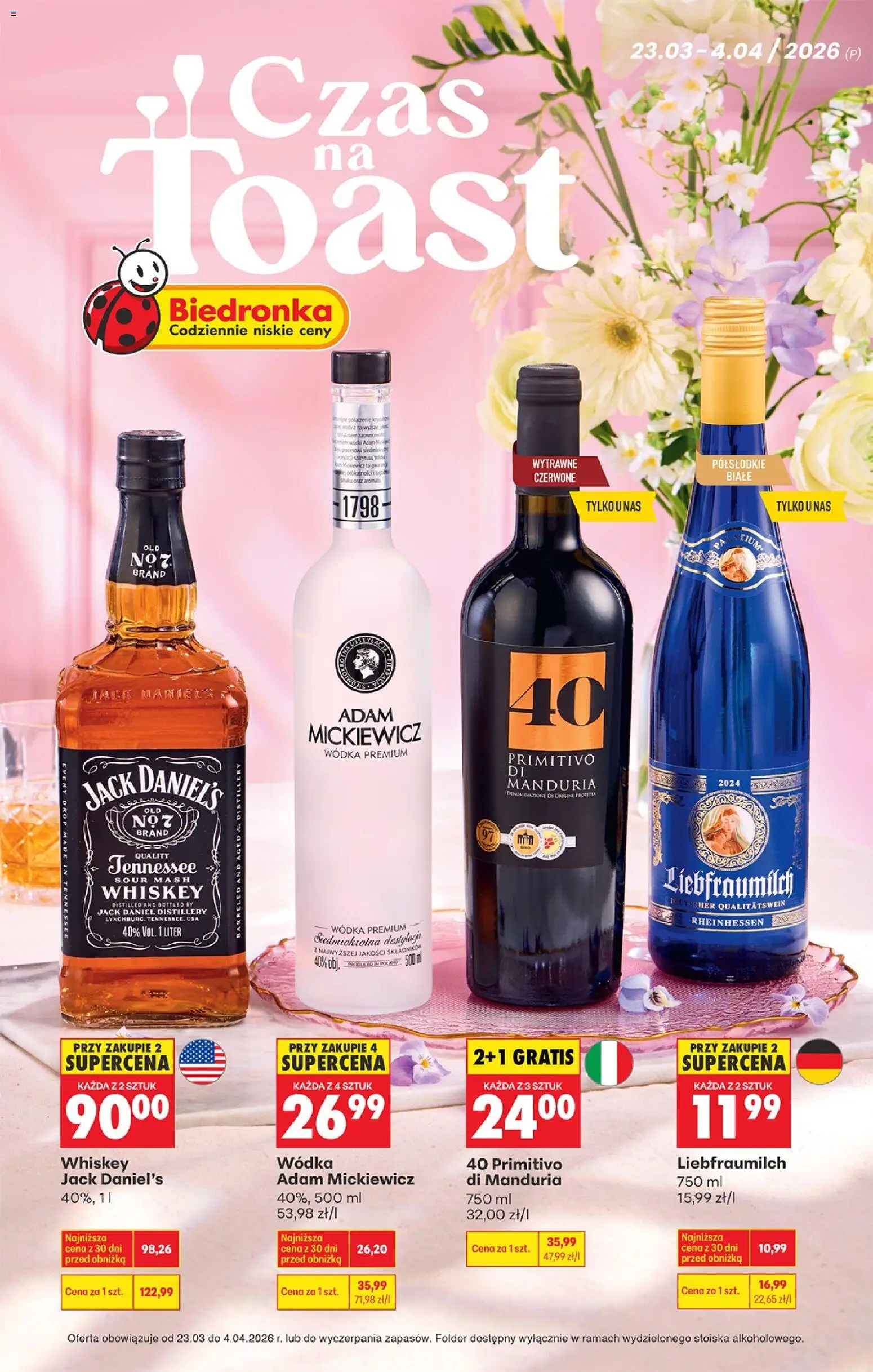 Náhled nabídky: Biedronka Polsko Biedronka Polsko leták - Czas na toast platný od 23.03.2026