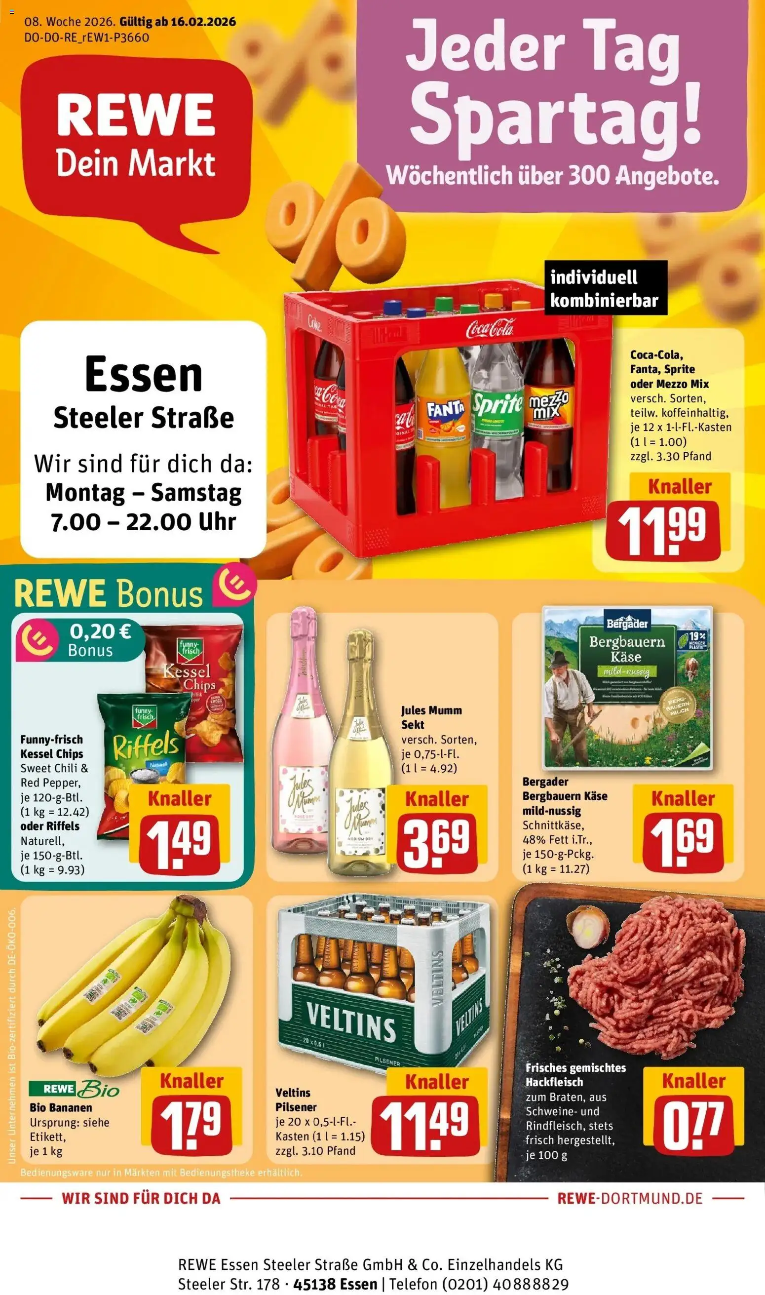 Vorschau von dem Prospekt des Geschäftes Rewe, gültig ab dem 16.02.2026