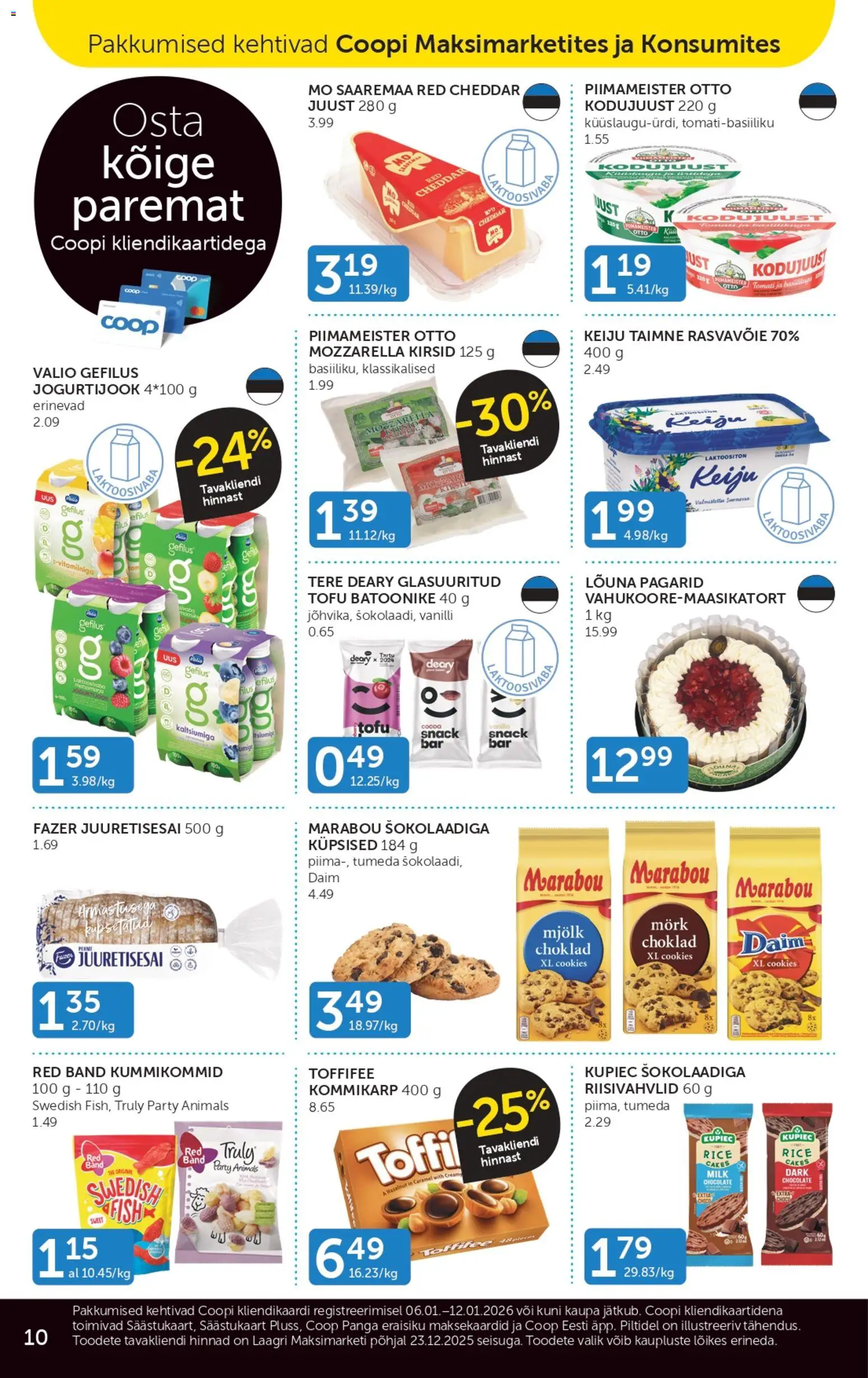 Coop kliendilehe eelvaade alates 2026.01.06