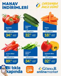 Gürmar Manav İndirimleri 12.11.2025 - Broşürünün önizlemesi