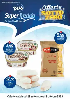 Anteprima dell'opuscolo Volantino Superfreddo - Napoli dal negozio Decò valido da 12/09/2025