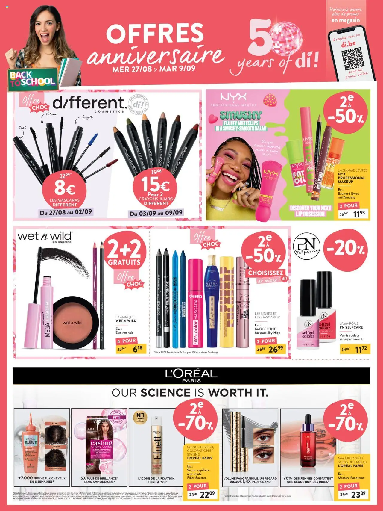 Di shop Publicité geldig vanaf 27/08/2025 - Paginanummer 1 - NOS, Parfum, La, Crème, Mascara, Eyeliner