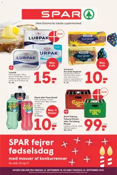 Eksempel på tilbudsavis Tilbudsavis fra butik Spar gyldig fra 12/09/2025