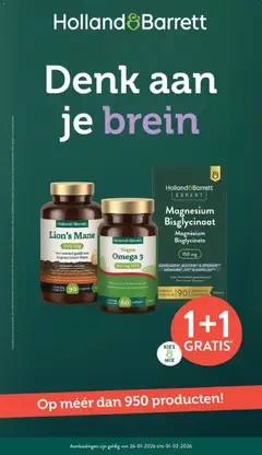Voorbeeld van Folder van winkel Holland & Barrett geldig vanaf 26-01-2026