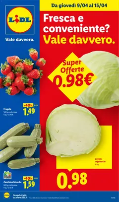 Anteprima dell'opuscolo Lidl volantino Fresca e conveniente dal negozio Lidl valido da 09/04/2026