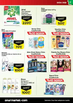 Onur Market Katalog - İstanbul 28.10.2025 - Broşürünün önizlemesi | Strana: 7