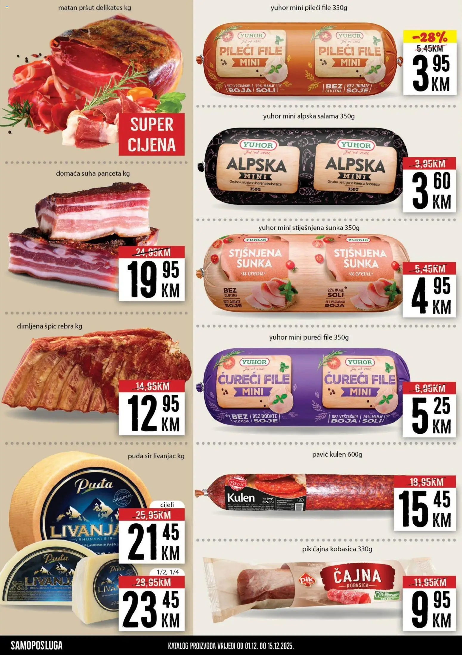 Pregled letka Katalog trgovine Prodex vrijedi od 2025.12.01