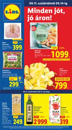 Lidl - Akciós újság Lidl megtekintése, amely érvényes 2025.09.11.-től