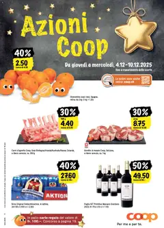 Vorschau des Merkblatts Una settimana di azioni vom Shop Coop gültig von 04.12.2025 bis 10.12.2025