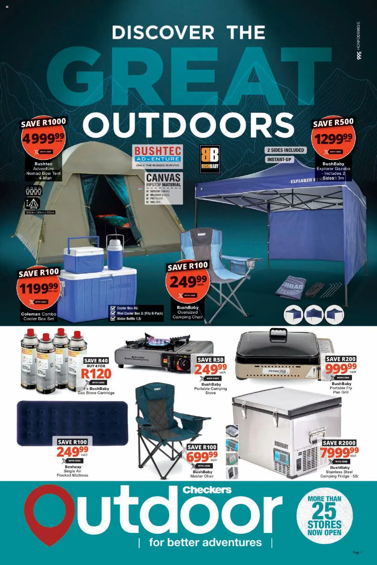 Checkers Outdoor August Month-End Promotion 25/08 - 21/09/2025 >> Catalogue
