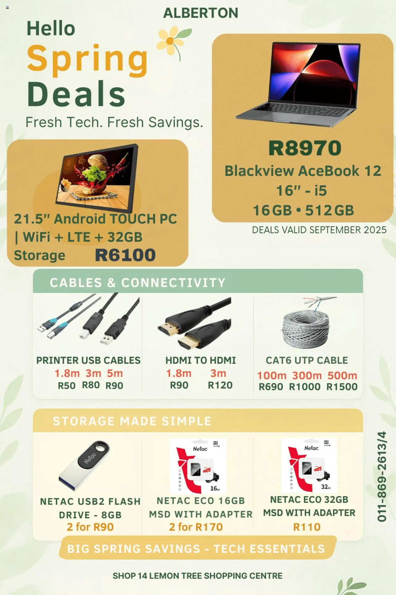 Matrix Warehouse Specials from 01/09 - 30/09/2025 > Promotions