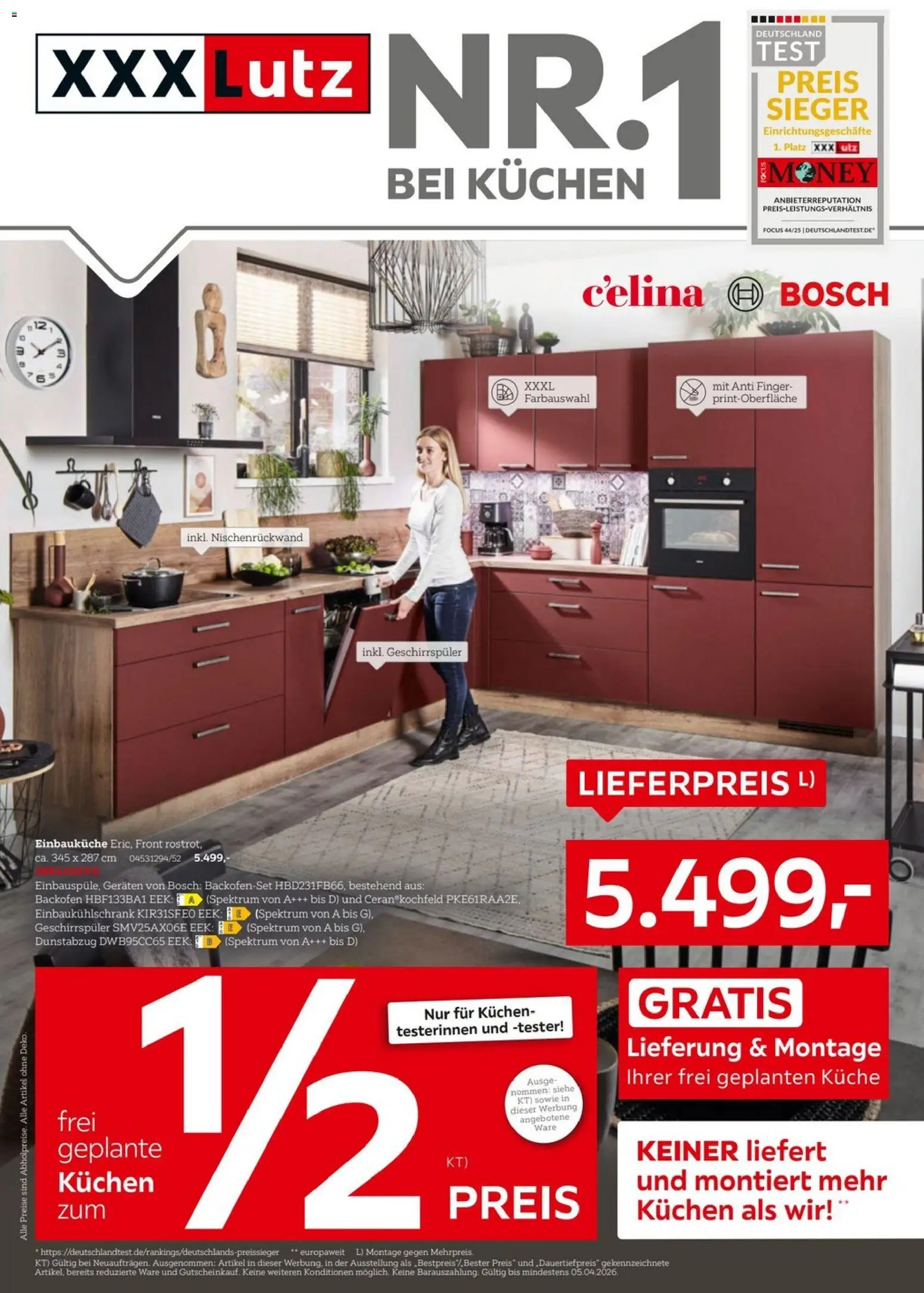 Vorschau von dem Prospekt des Geschäftes XXXL Lutz, gültig ab dem 22.03.2026