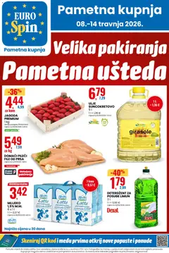 Pregled letka Eurospin Katalog trgovine Eurospin vrijedi od 08.04.2026