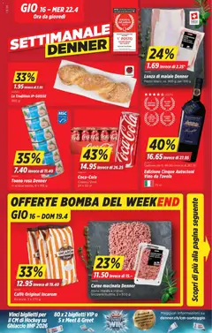 Vorschau des Merkblatts Denner aktionen IT vom Shop Denner gültig von 16.04.2026 bis 22.04.2026