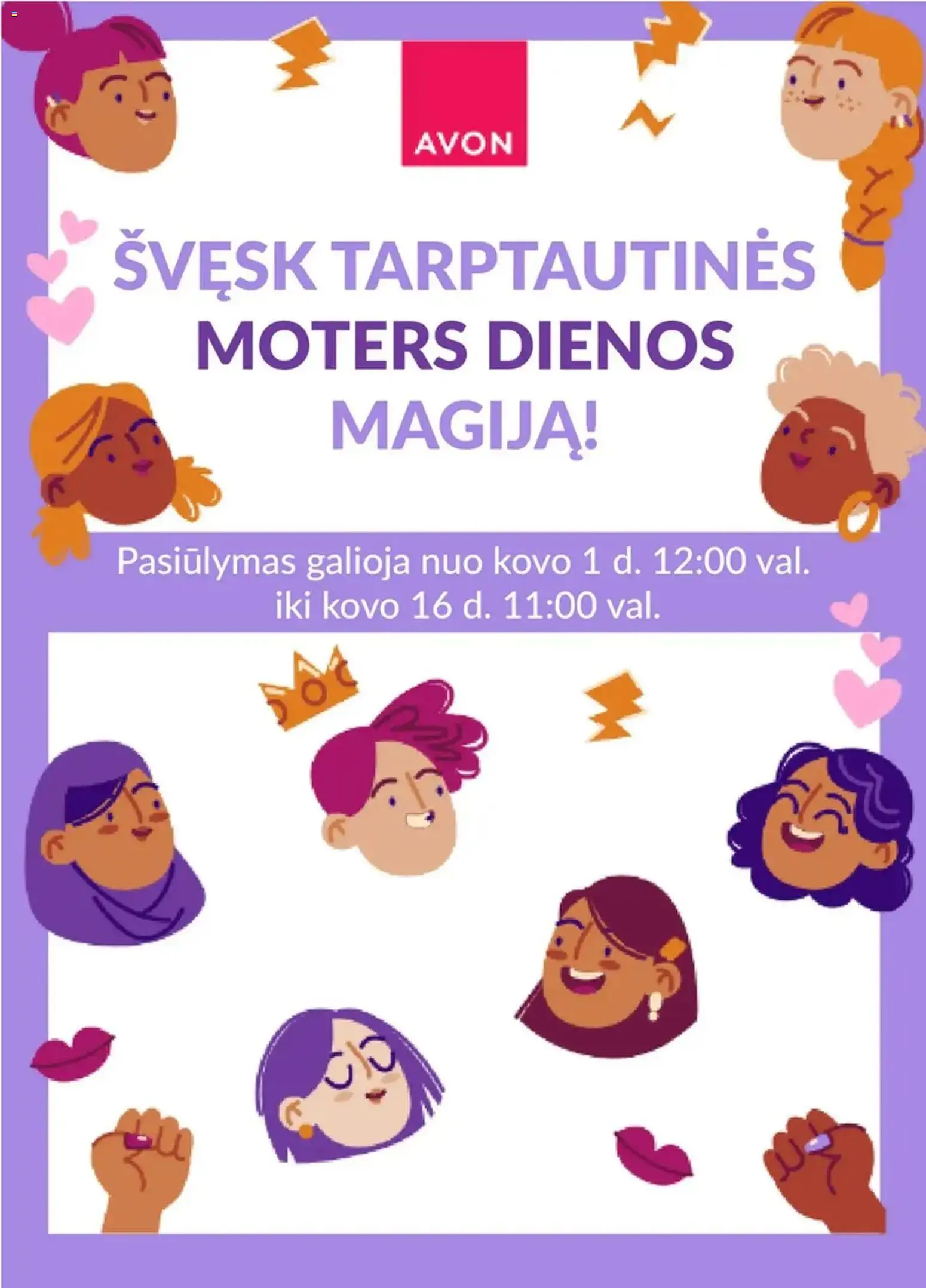AVON parduotuvės leidinio AVON leidinys - Moters diena galiojančio nuo 2026.03.01 peržiūra