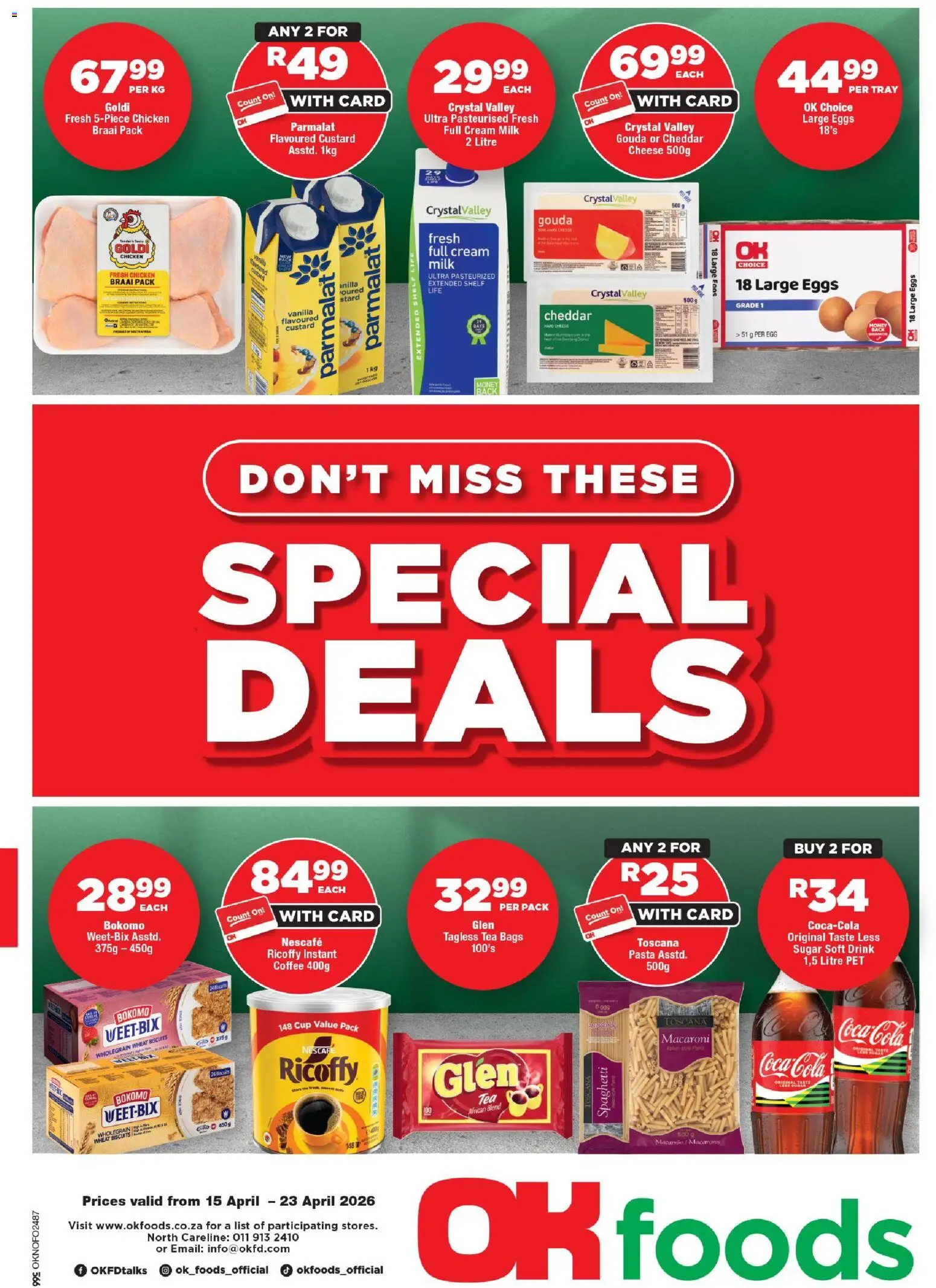 Preview of OK Foods flyer valid from 15/04/2026