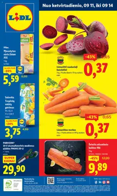 LIDL parduotuvės leidinio Leidinys galiojančio nuo 2025.09.11 peržiūra