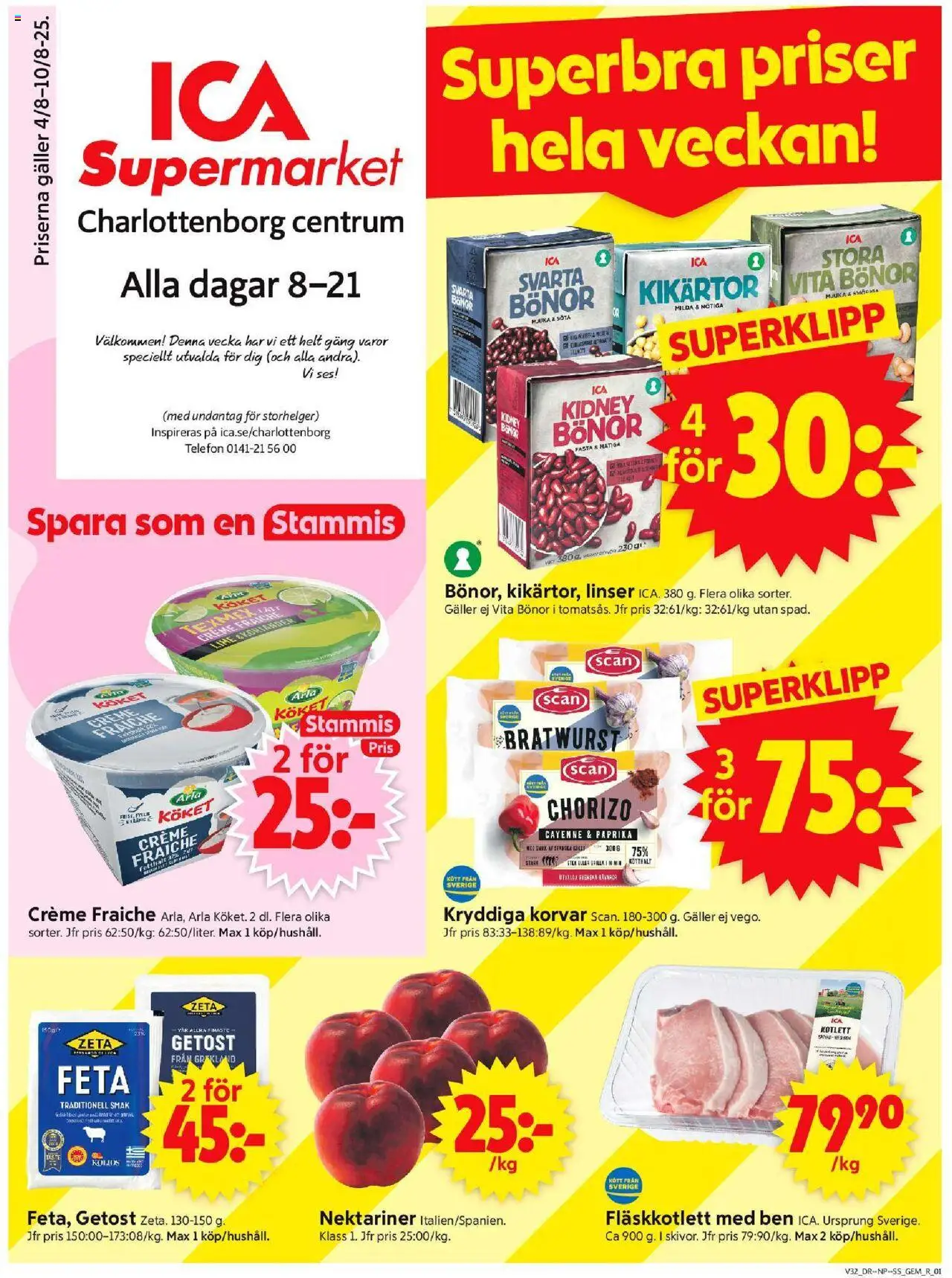 Motala är giltig 04/08 2025 > Veckans Erbjudanden gäller från 04/08/2025 till 10/08/2025 sidnummer 1