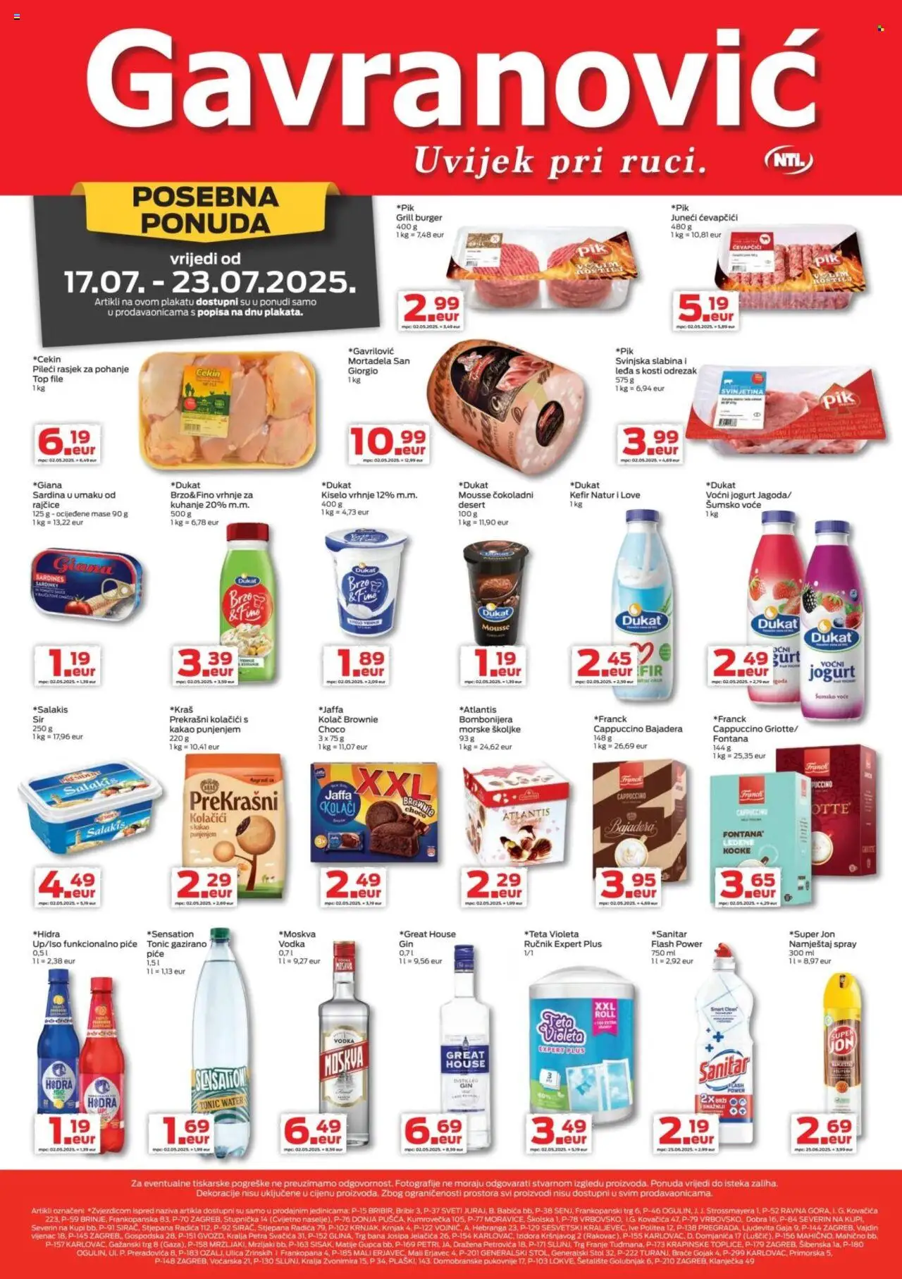 Gavranović aktualni Katalog vrijedi od 17.07.2025 - tjedna akcija broj stranice 1