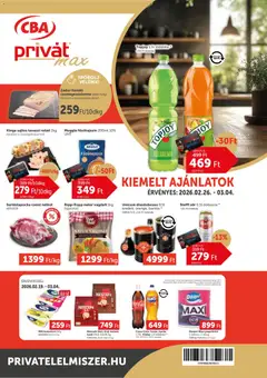 PRIVÁT - Aktuális szórólap MAX megtekintése, amely érvényes 2026.02.26.-től