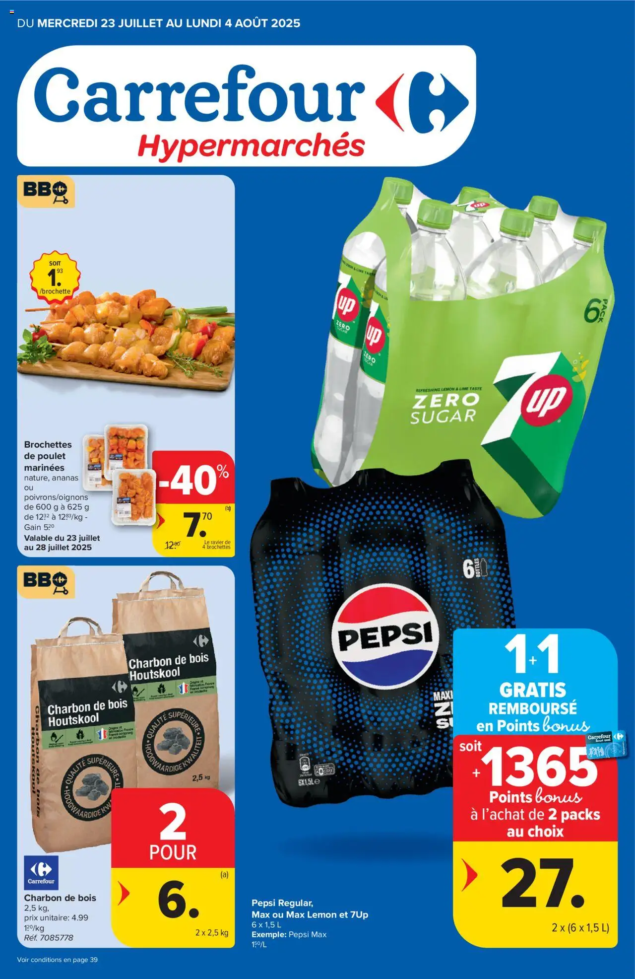 Carrefour shop Folder de la semaine 30 geldig vanaf 23/07/2025 - Paginanummer 1