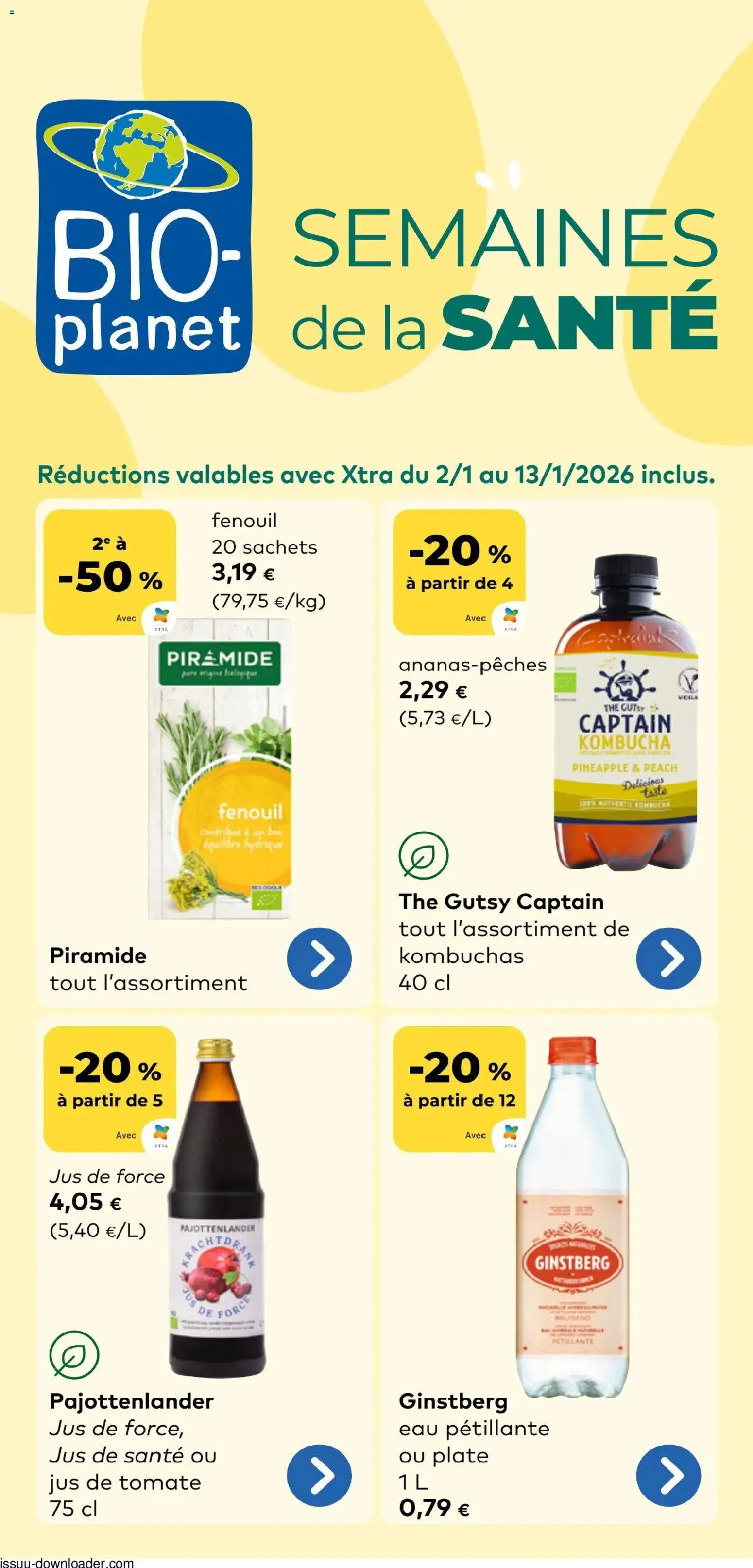 Voorbeeld van Publicité van winkel BioPlanet geldig vanaf 02/01/2026 - La