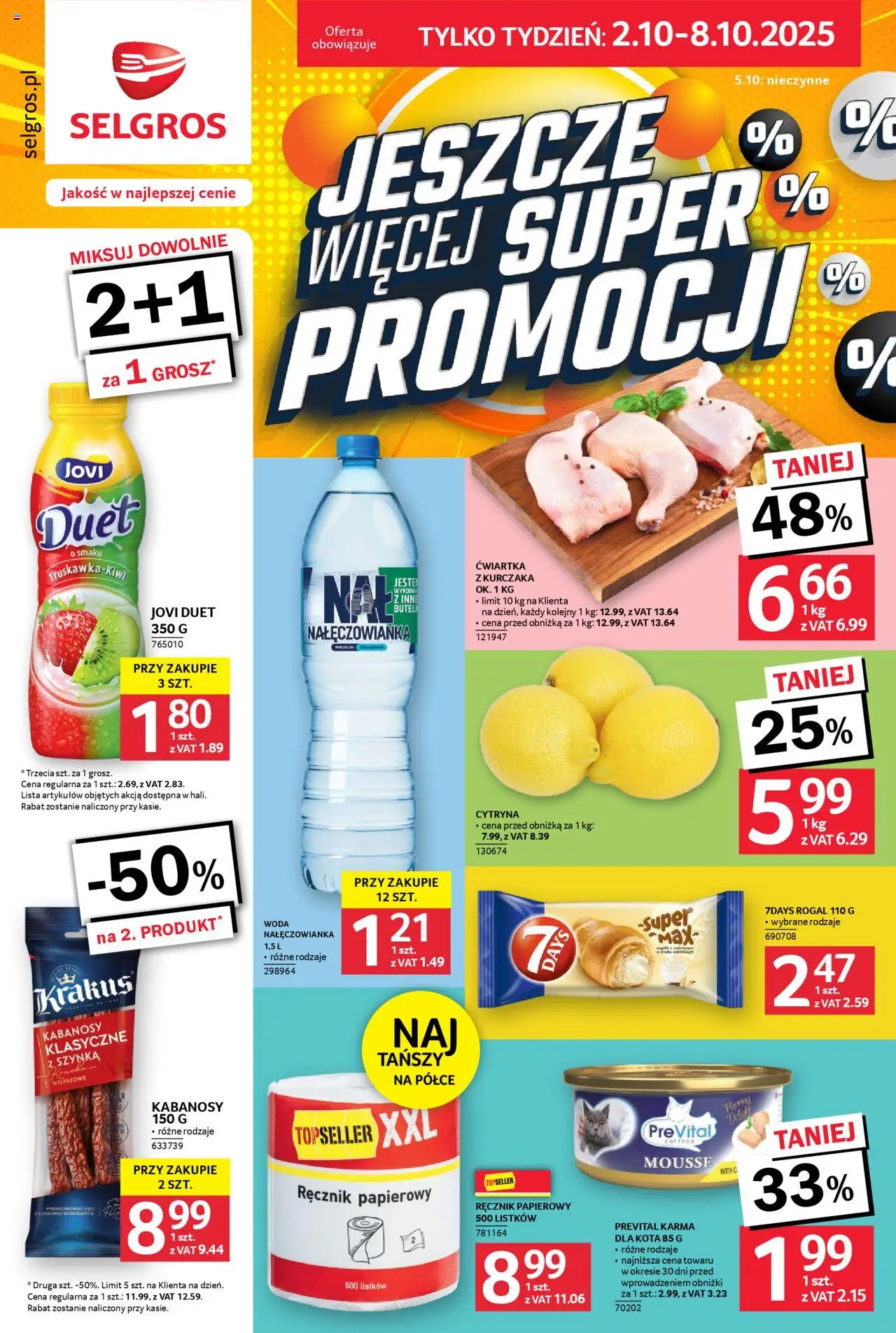 Selgros cash&carry Jeszcze więcej super promocji od 02.10.2025 - Nowa Gazetka - Numer strony 1