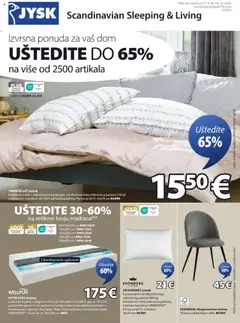 Pregled letka Katalog trgovine JYSK vrijedi od 17.09.2025