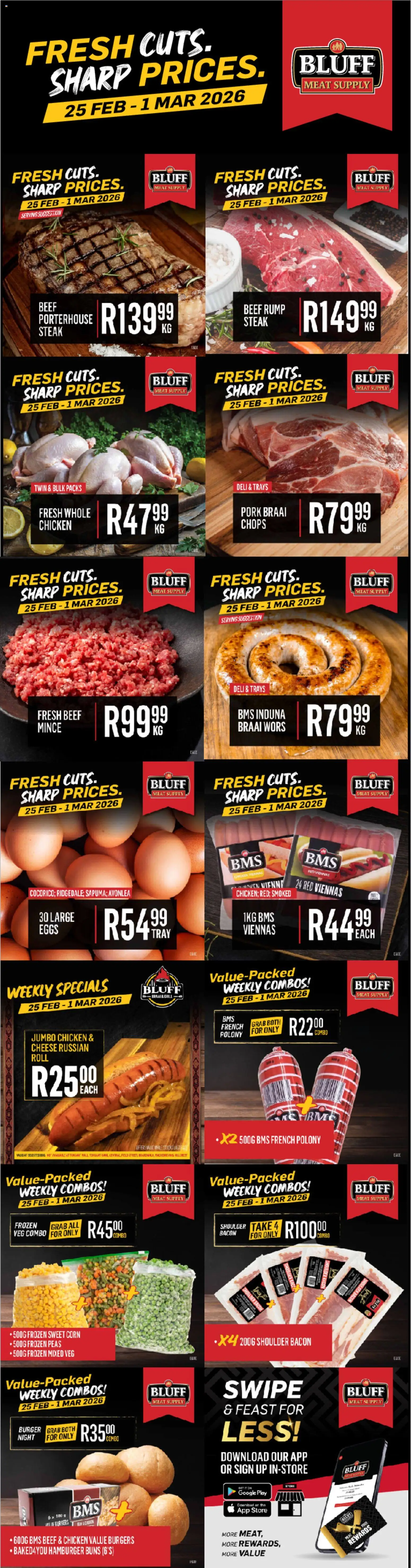 Preview of Bluff Meat Supply flyer valid from 25/02/2026