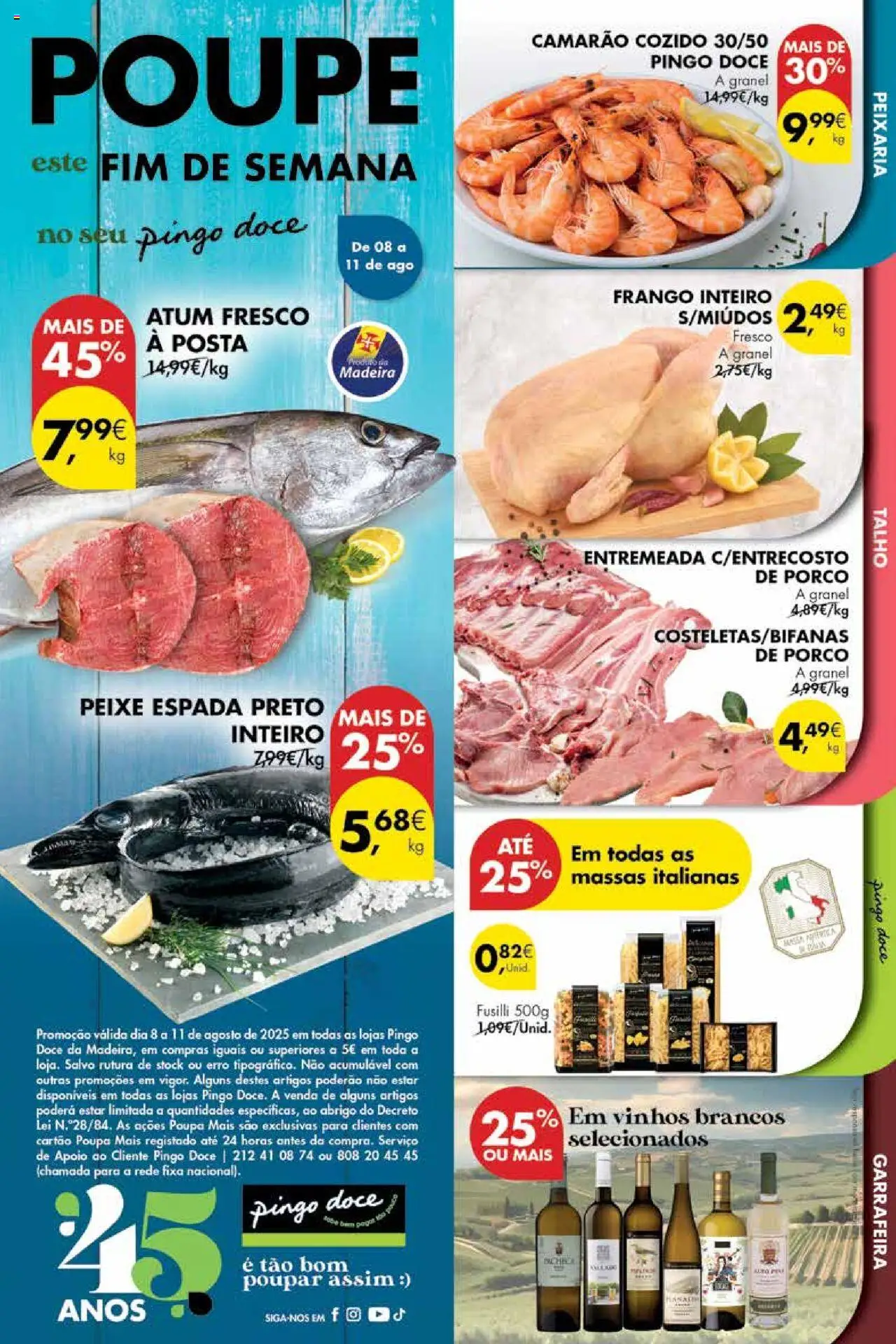 Pingo Doce Folheto de 08/08/2025 - catálogo esta semana - página 1