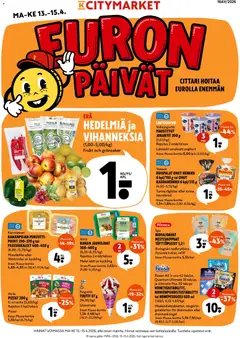 Kaupan K-Citymarket K-Citymarket tarjoukset esikatselu, voimassa 13/04/2026