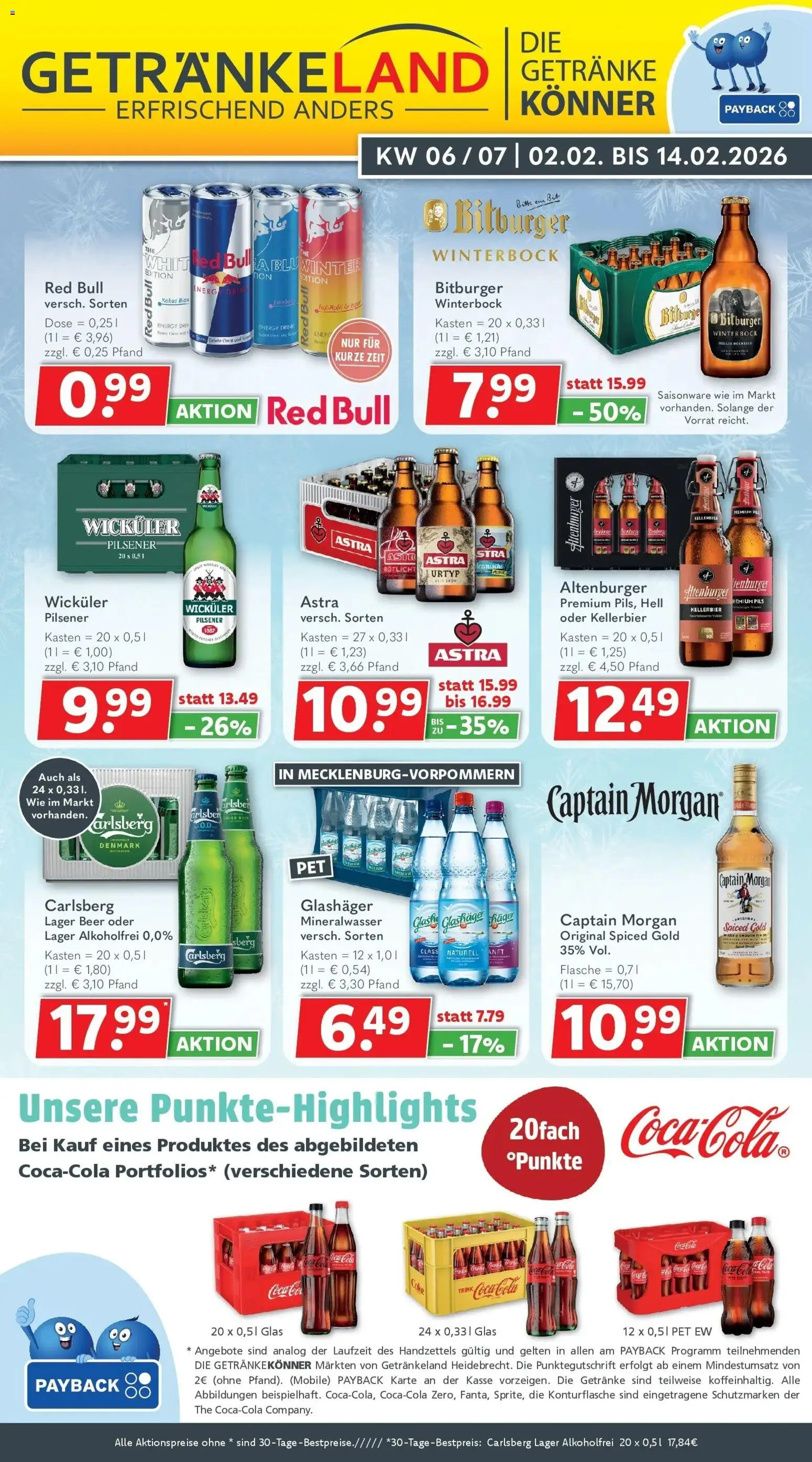 Vorschau von dem Prospekt des Geschäftes Getränkeland, gültig ab dem 02.02.2026