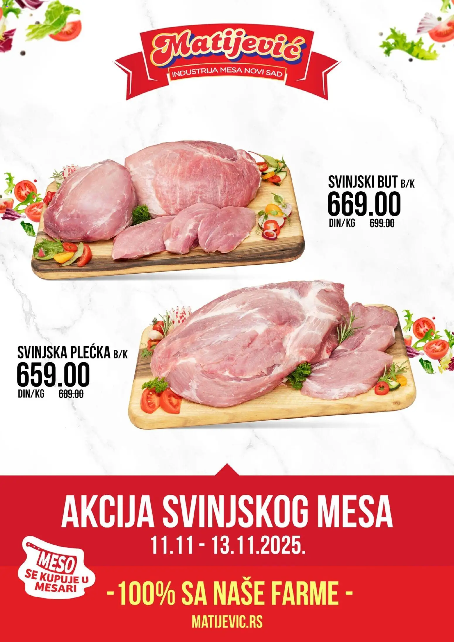 Pregled Matijevic kataloga - važi od 11.11.2025