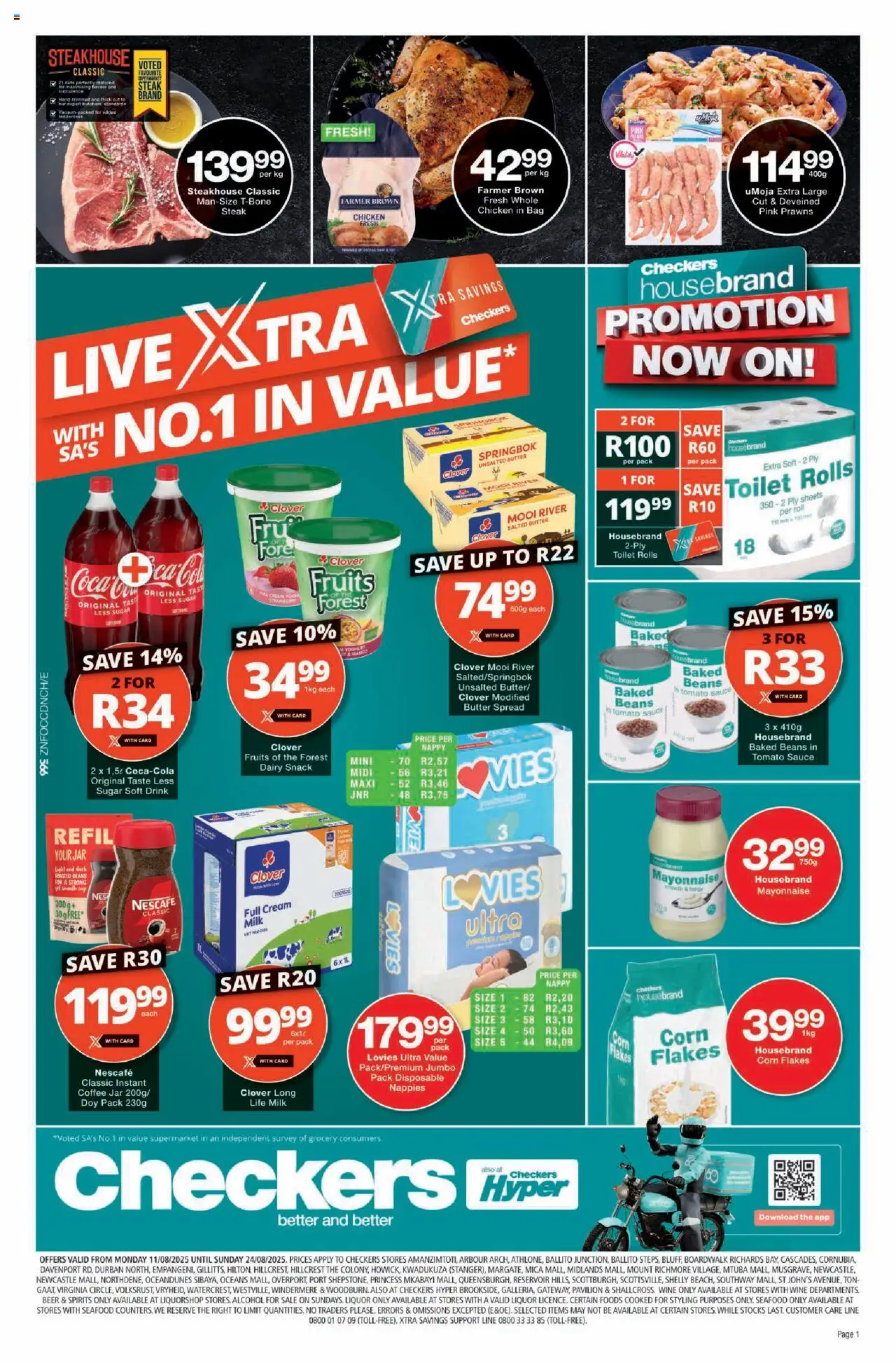 Checkers Specials 11/08 - 24/08/2025 >> Catalogue
