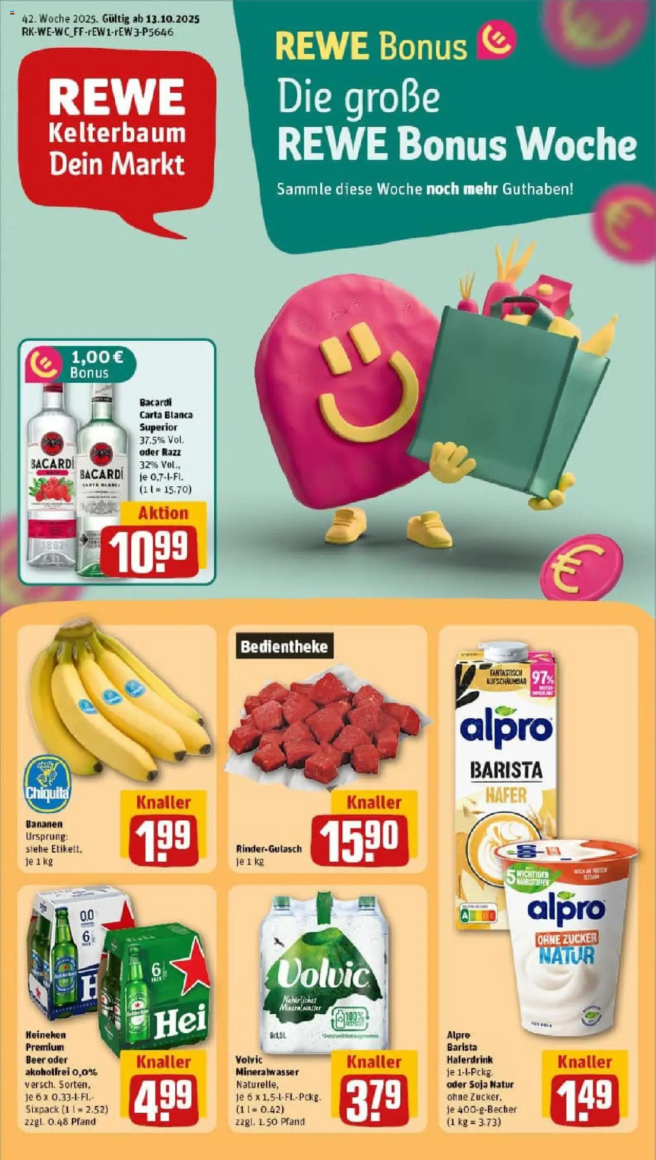 REWE Prospekt ab 13.10.2025 nächste Woche - Prospekt Bonn	
