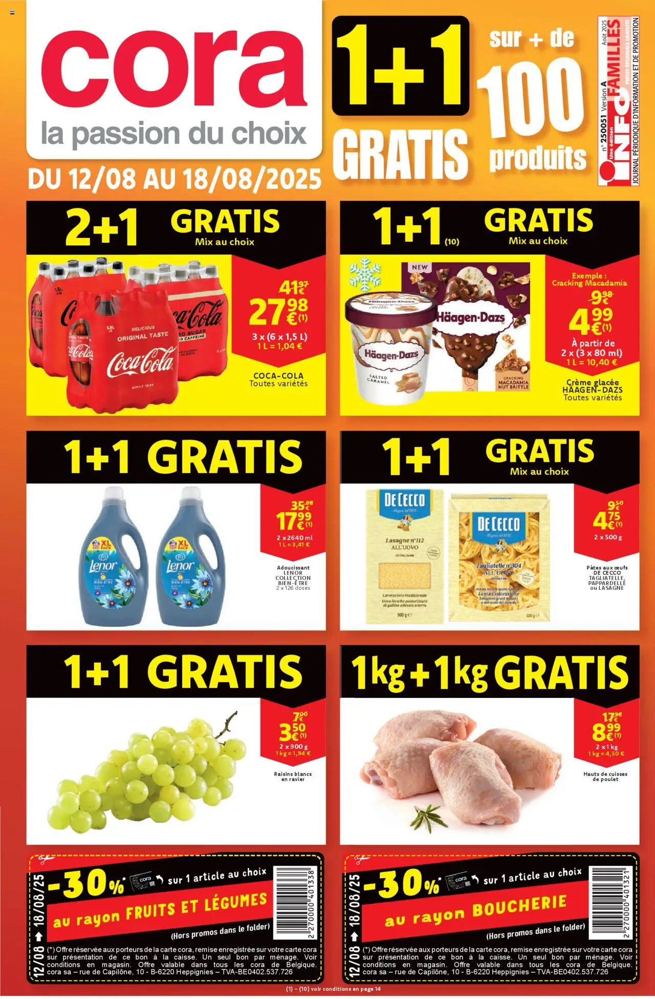 Cora shop Folder de la semaine 33 geldig vanaf 12/08/2025 - Paginanummer 1