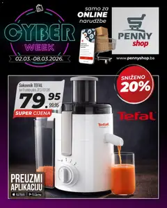 Pregled letka Penny Marketi Cyber Week trgovine Penny Marketi vrijedi od 02.03.2026