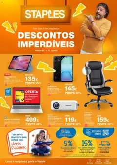 Pré-visualização do folheto da loja Staples válida a partir de 07/08/2025
