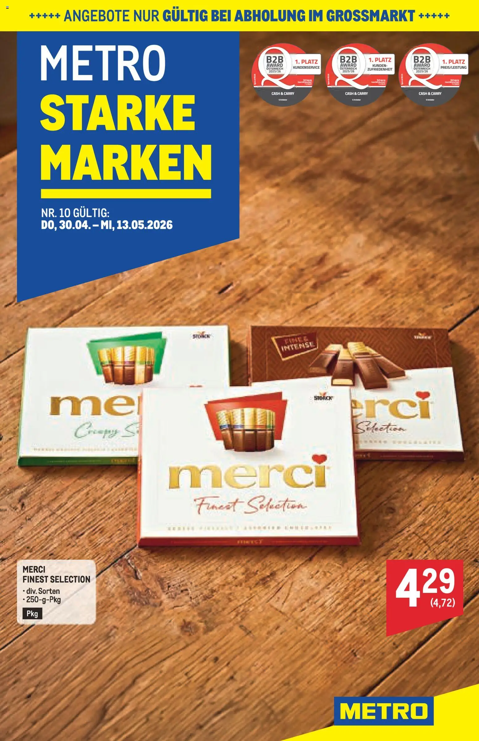 Vorschau der Angebote: Metro Metro angebote Starke Marken gültig ab 30.04.2026
