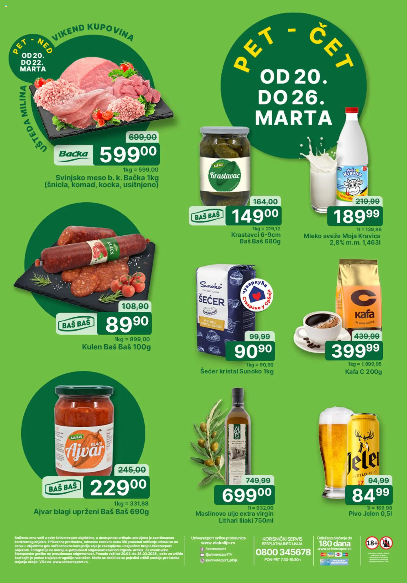 Pregled Univerexport kataloga - važi od 20.03.2026