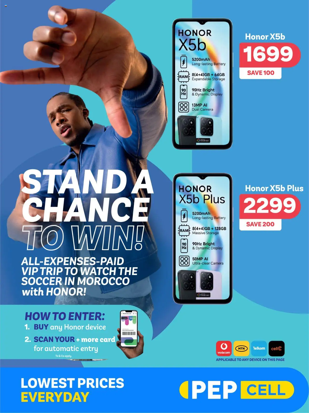 PEP Stores Cell Catalogue from 22/08 - 23/09/2025 > Promotions