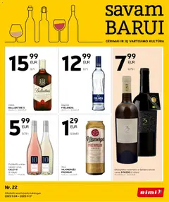 Rimi parduotuvės leidinio Leidinys - Alkoholinių gėrimų galiojančio nuo 2025.11.04 peržiūra