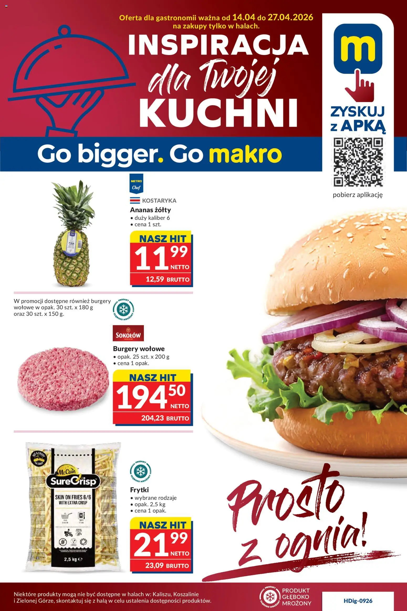Pogląd gazetki "Makro gazetka - Oferta dla gastronomii" ze sklepu Makro ważnej od 14.04.2026