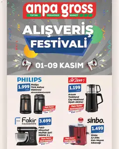 Anpa Gross Alışveriş Festivali 01.11.2025 - Broşürünün önizlemesi