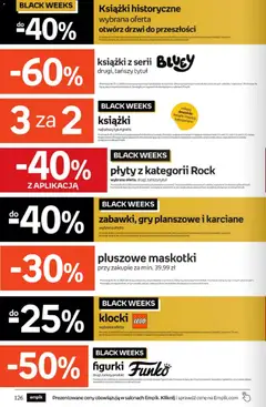 Pogląd gazetki "Black Friday" ze sklepu Empik ważnej od 12.11.2025 | Strona: 126