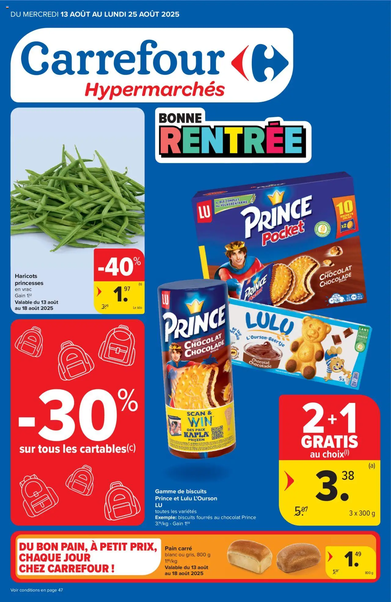 Carrefour shop Folder de la semaine 33 geldig vanaf 13/08/2025 - Paginanummer 1