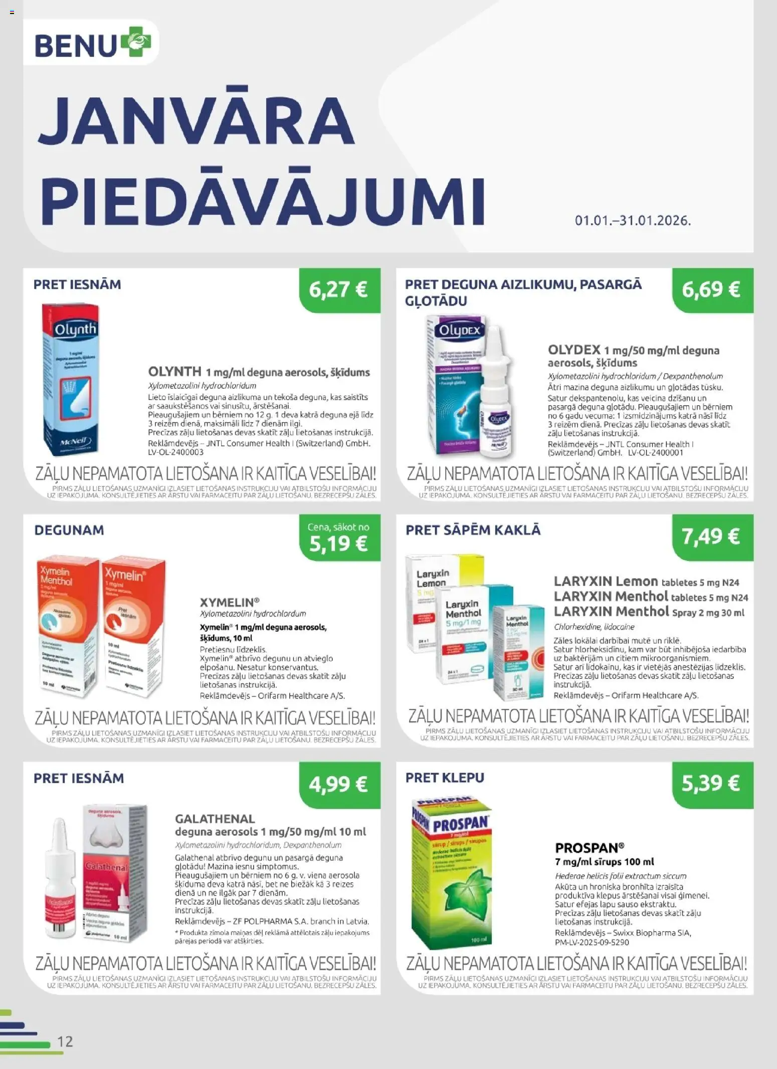 Skatīt BENU akciju bukletu, derīgs no 2026.01.01