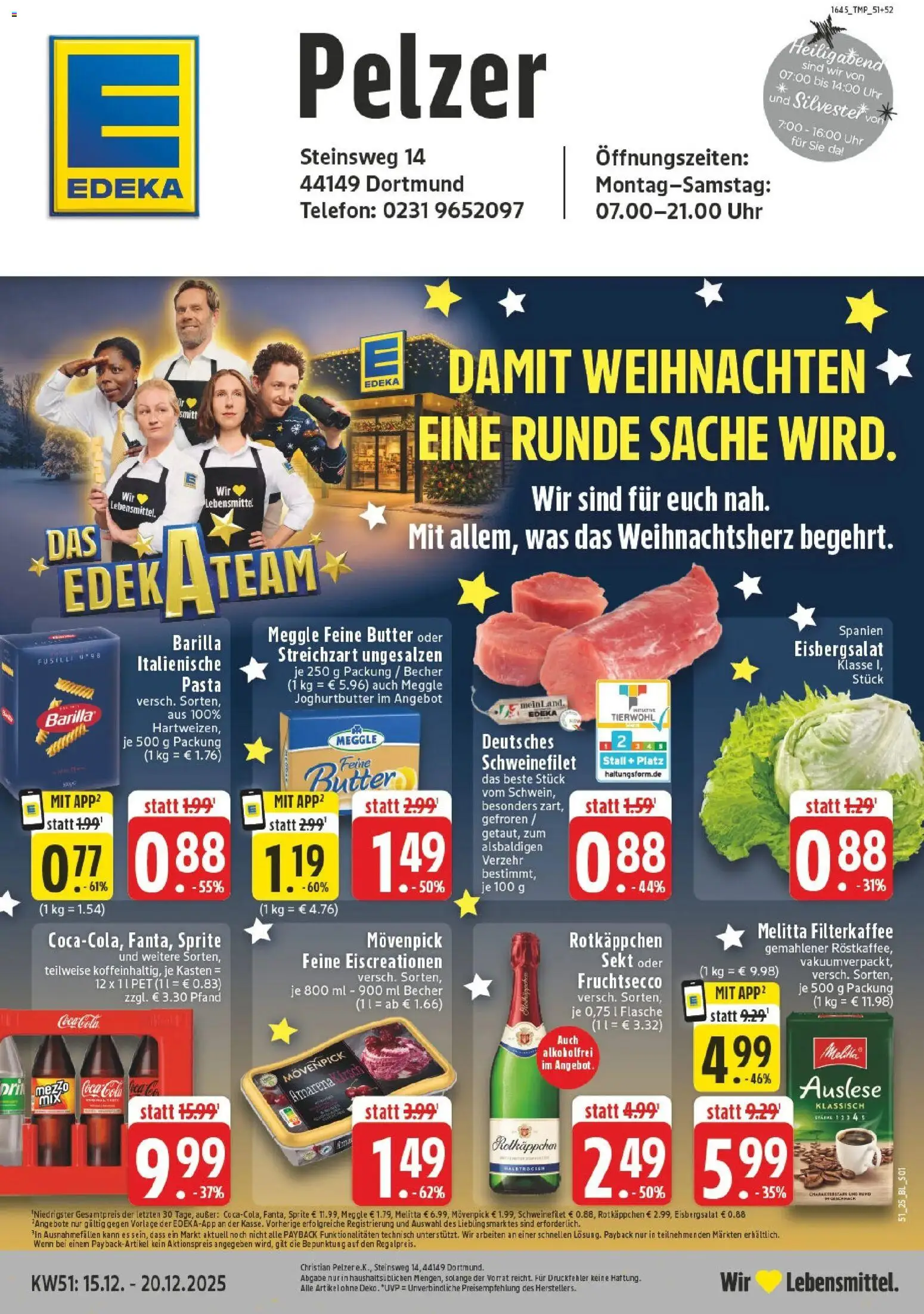 Vorschau von dem Prospekt des Geschäftes Edeka, gültig ab dem 15.12.2025